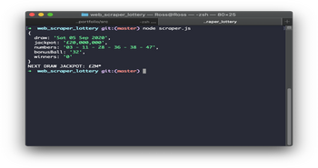 Web scraper solo project
